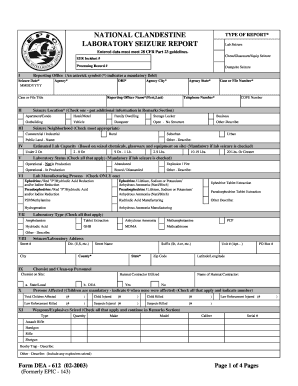 Form Dea 612