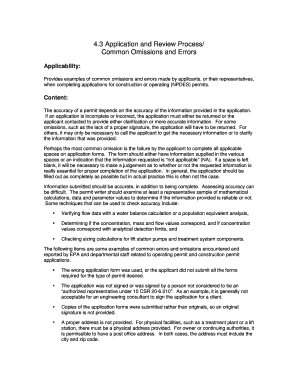 4 3 Common Omissions and Errors Dnr Mo  Form