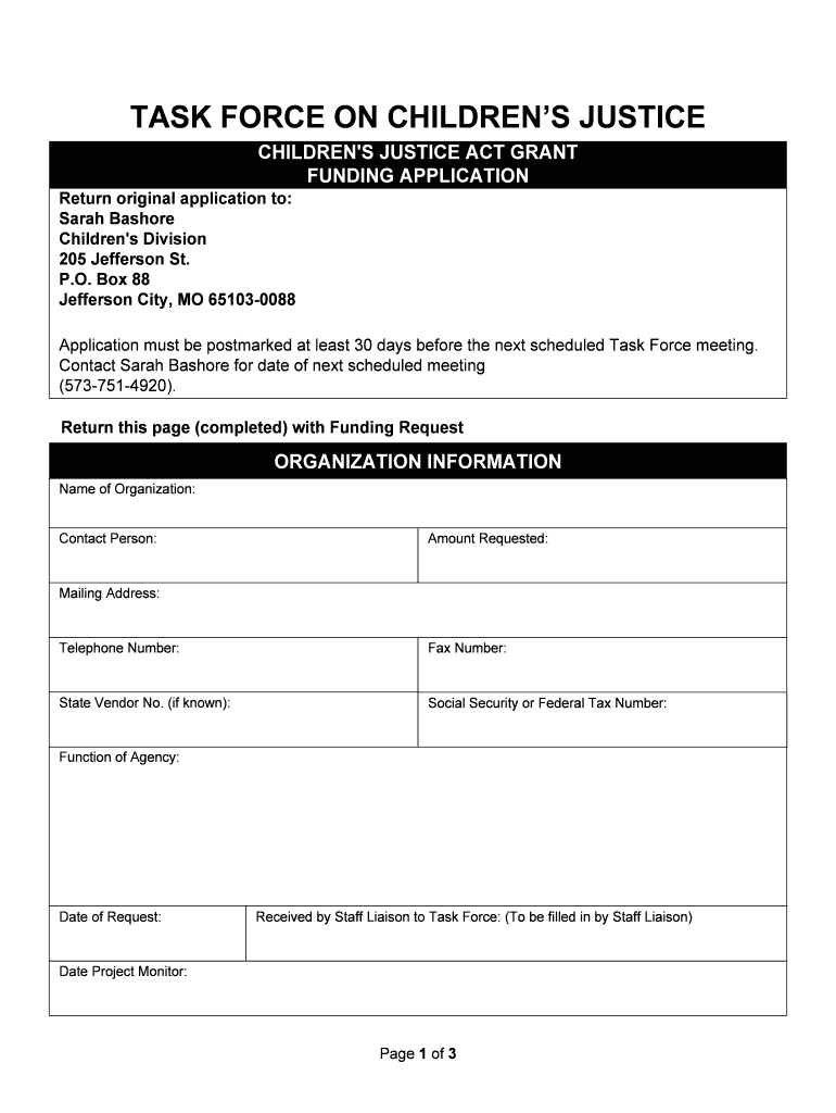 DSSCD Travel Policy Missouri Department of Social Services  Form