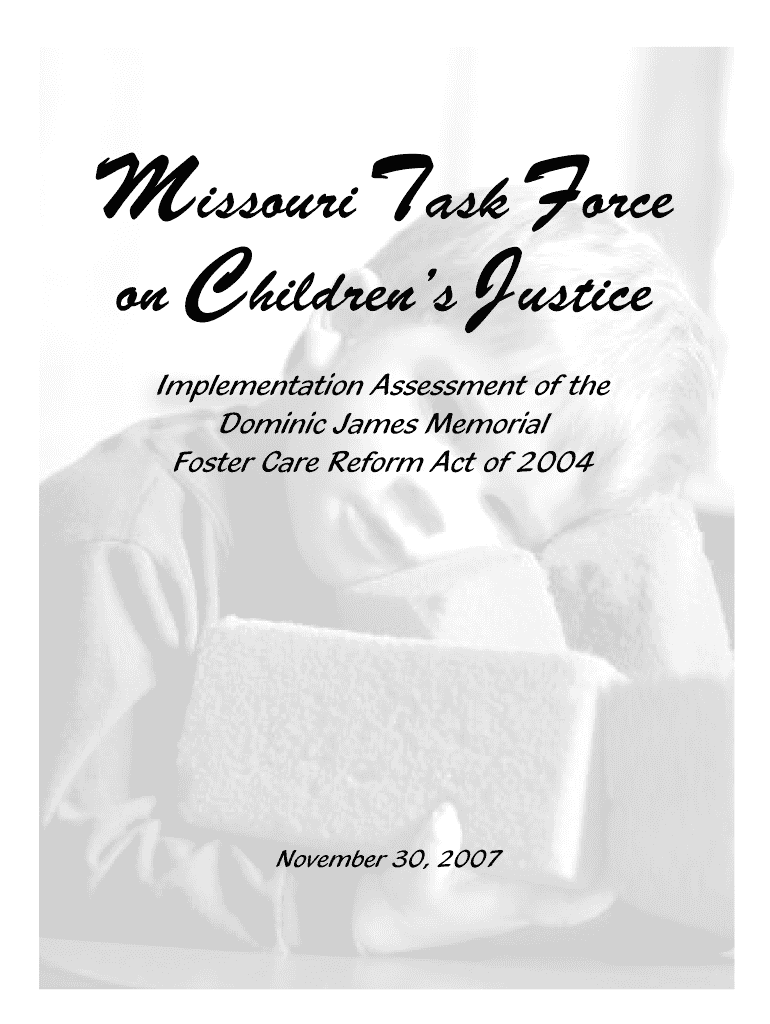 Missouri Task Force on Chilren&#039;s Justice Missouri Department of Dss Mo  Form