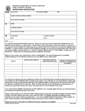 Missouri Medicaid Spend Down Form