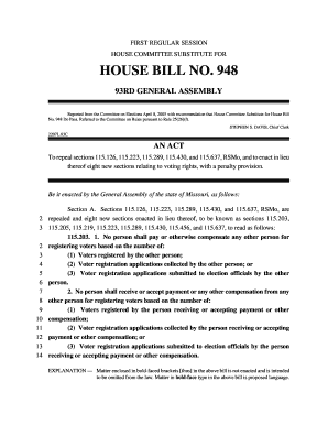 HOUSE BILL NO 948 House Mo  Form