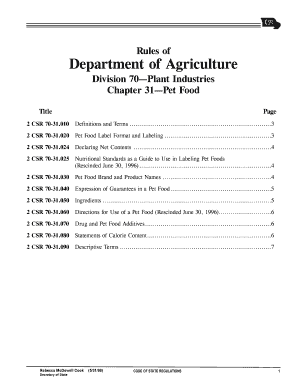 2c70 31 Plant Industries Department of Agriculture Sos Mo  Form