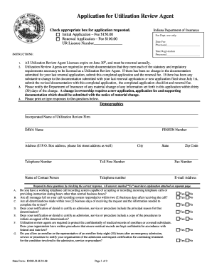  Iowa Utilization Review Agent Application Form 2008