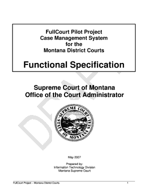 Functional Specification Montana Courts Courts Mt  Form