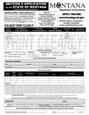  Il Section 8 Housing Application Form Printable 2012