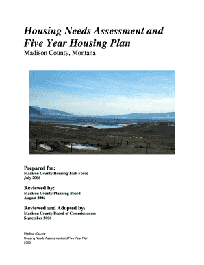 CDBG Planning Services Proposal Madison County, Montana Madison Mt  Form
