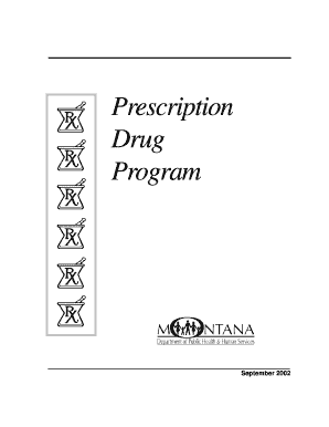 PrescriptionDrugProgram Book Medicaidprovider Hhs Mt  Form