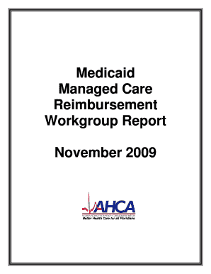 Medicaid Managed Care Reimbursement Workgroup Report  Form