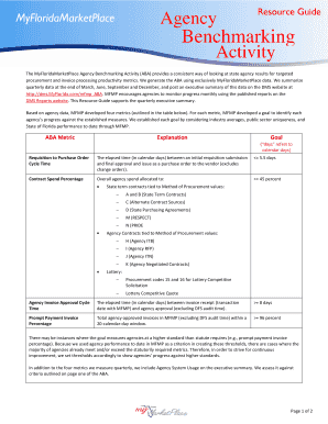 Benchmarking  Form