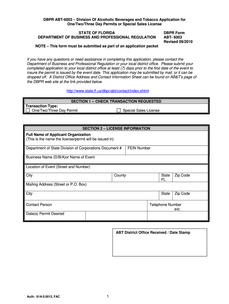  Abt 6003  Form 2010