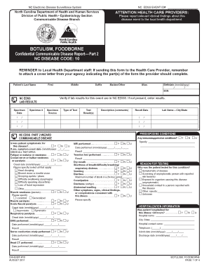 NC EDSS EVENT ID# Epi Publichealth Nc  Form