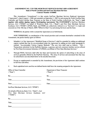 Amendment No 2 PayPoint Gateway North Carolina Office of the  Form