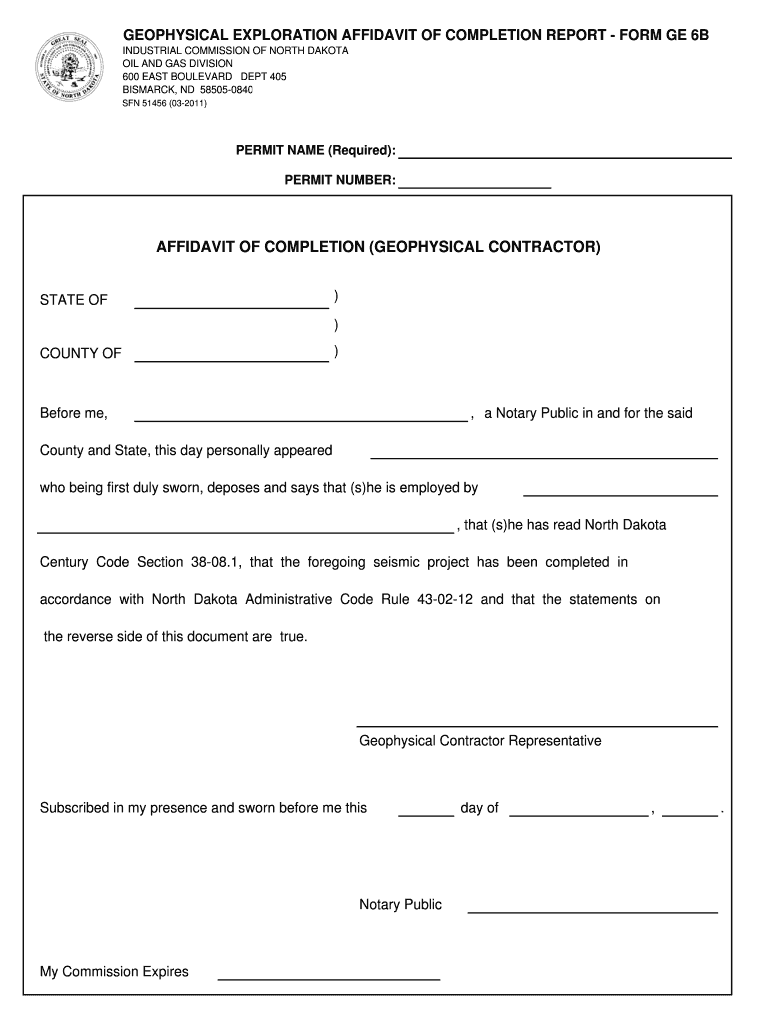 Form GE 6B PDF Dmr Nd