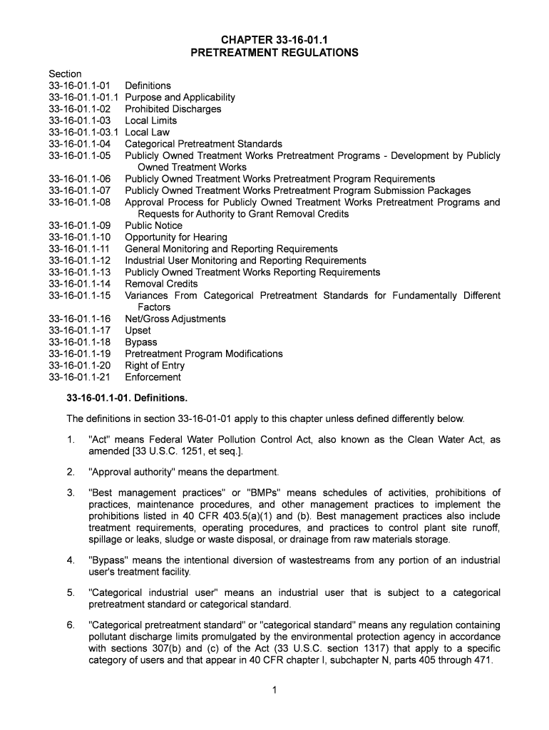 North Dakota Administrative Code Title 33 Article 16 Chapter 1 1  Form