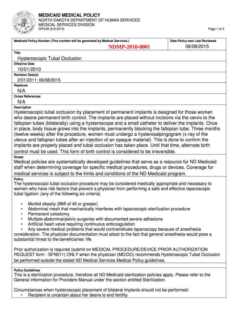 Medicaid Policy Number This Number Will Be Generated by Medical Services  Form