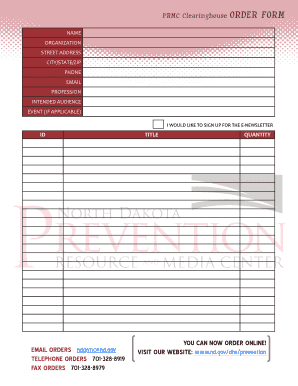 Printable Clearinghouse Request Form State of North Dakota Nd