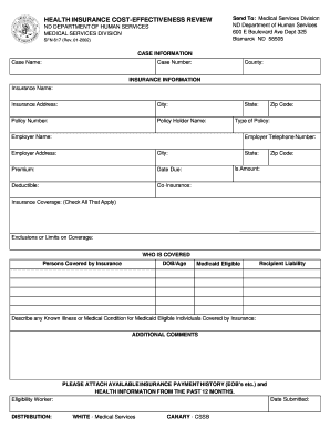 HEALTH INSURANCE COST EFFECTIVENESS REVIEW Nd  Form