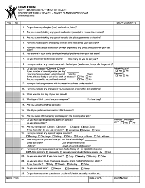 EXAM FORM Nd