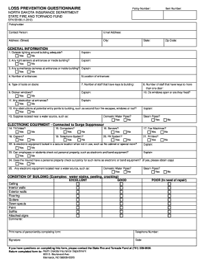 Loss Control Survey Template  Form