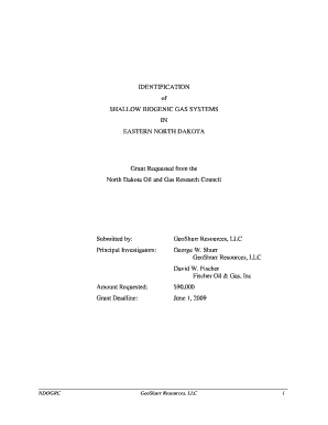 IDENTIFICATION of SHALLOW BIOGENIC GAS SYSTEMS in  Form