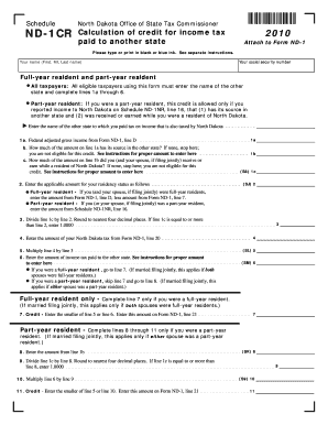 Individual Income Forms State of North Dakota