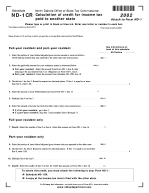 ND 1 CR Internet Fillable ND 1 CR Internet Fillable  Form