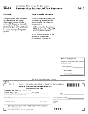 Partnership Estimated Tax Payment Nd  Form