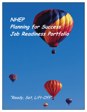 Nhep Planning for Success Job Readiness Portfolio Form