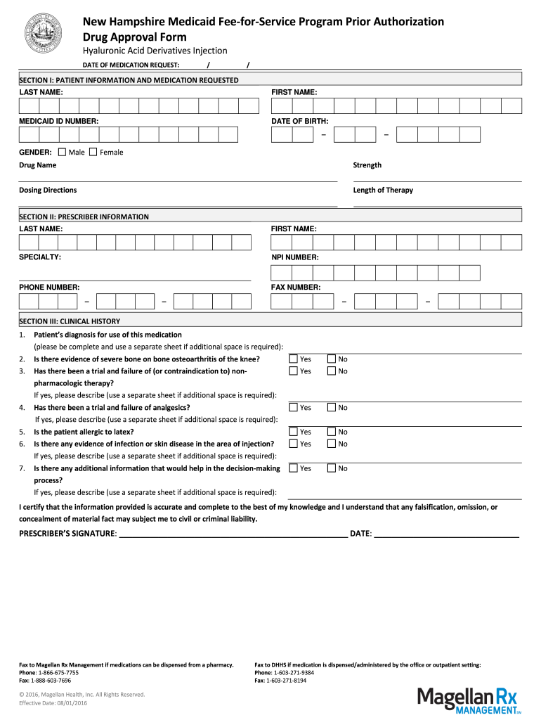Nh Medicaid Prior Authorization  Form