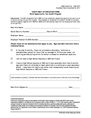 Self Attestation  Form