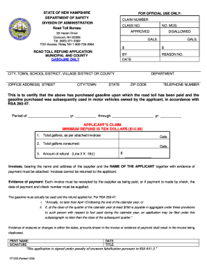 RT 125 G NH Gov Nh  Form