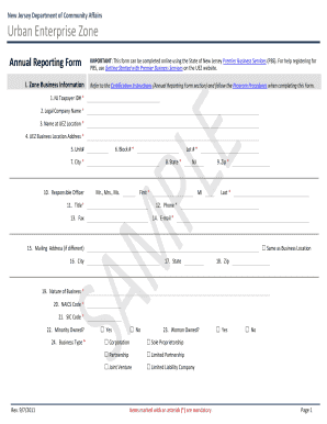 Uez Annual Report Form