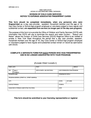 Ocfs Expunge Form