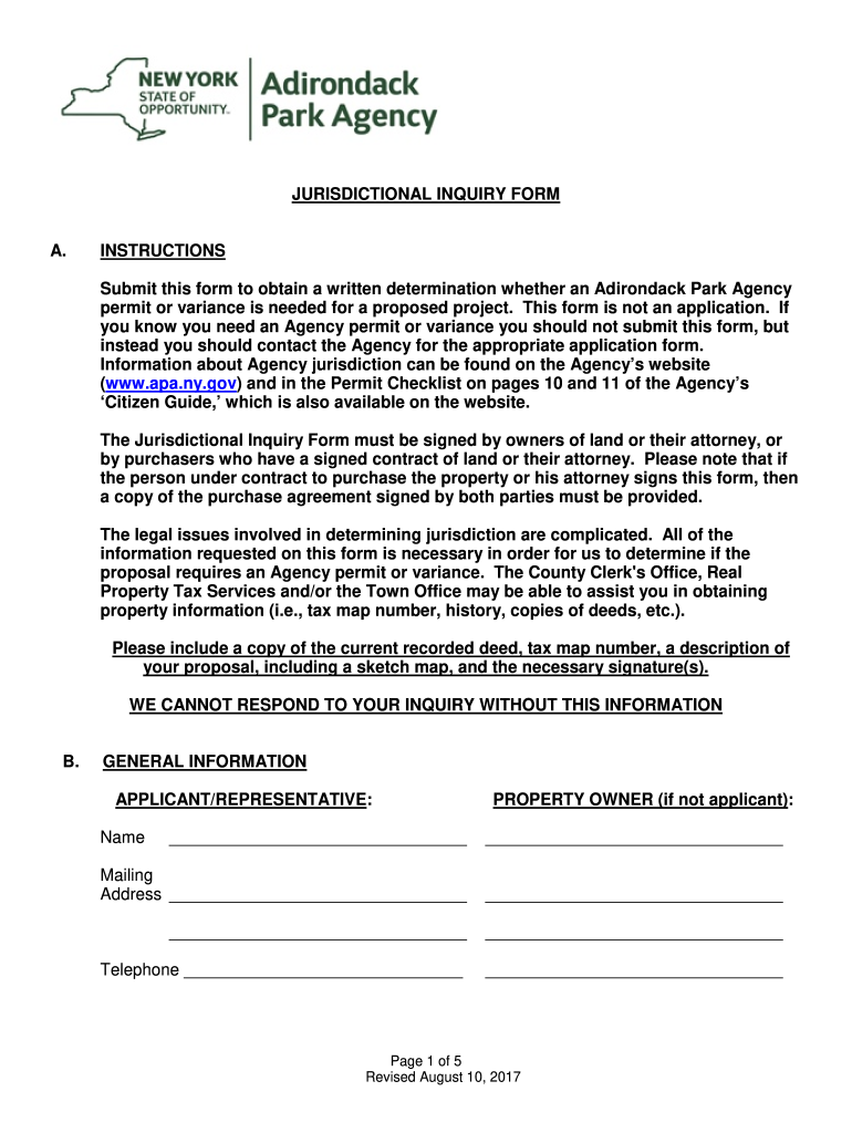 Jurisdictional Form