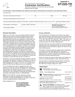  St 220 Td Form 2015