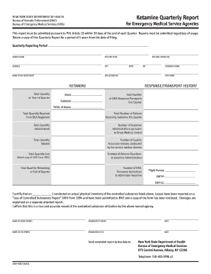  Quarterly Report Form DOH 5012 New York State Health Ny