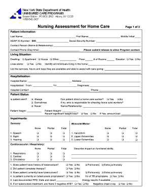 Nursing Assessment Update 401 Asthma Program Publication Request Form Health Ny