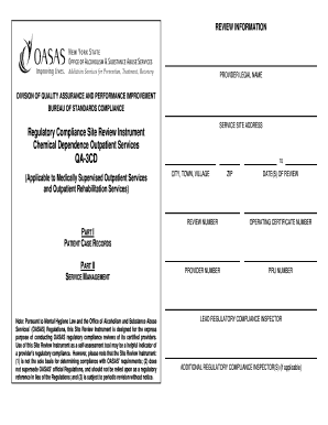 Oasas Form Qa 3cd