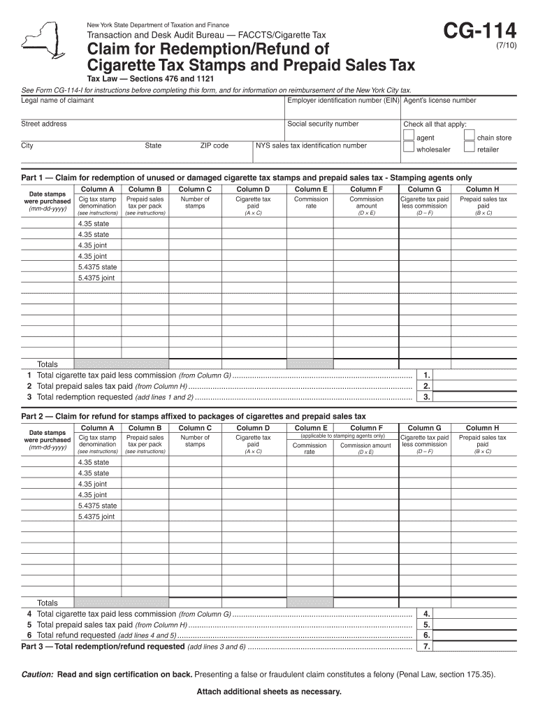 Get and Sign Cg114  Form