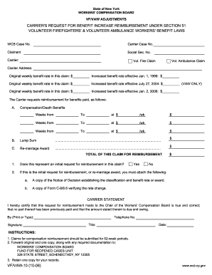 Claim Weeks Vaw Make  Form