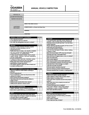 Oh Vehicle Inspection Form 2010-2024