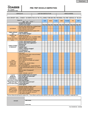  Oda0008 Form 2008