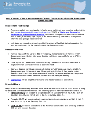 Ohio Department of Job and Family Services Fax Cover Sheet  Form