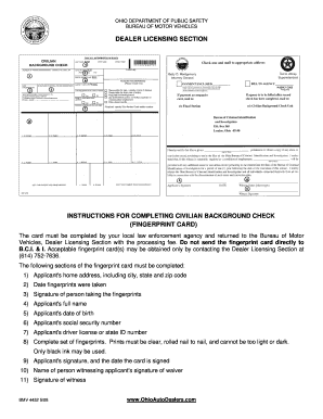 Fingerprint Form PDF