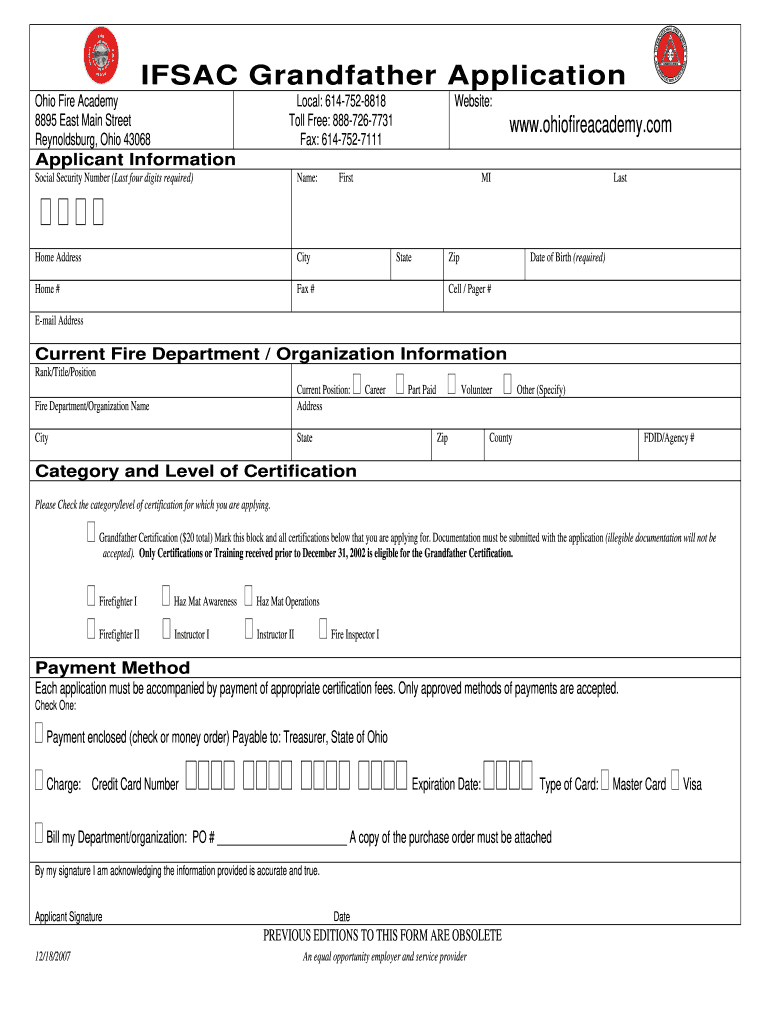 Get and Sign Ohio Ifsac 2007-2022 Form