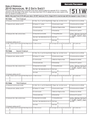 Printable Blank Form 511 V Ok Pay Voucher 2010