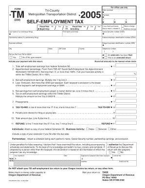 Tmse Oregon Department of Revenue  Form