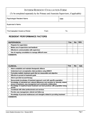 Oregon Interim  Form