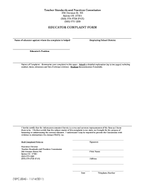 Tspc Educator Lookup  Form